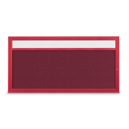United Visual Products Slim Enclosed Corkboard, 36"x36", Gold Alum Frame/Pearl UVEB3636-GOLD-PEARL